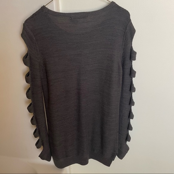 Stitches and Stripes Cut-Out Sweater - Picture 7 of 12